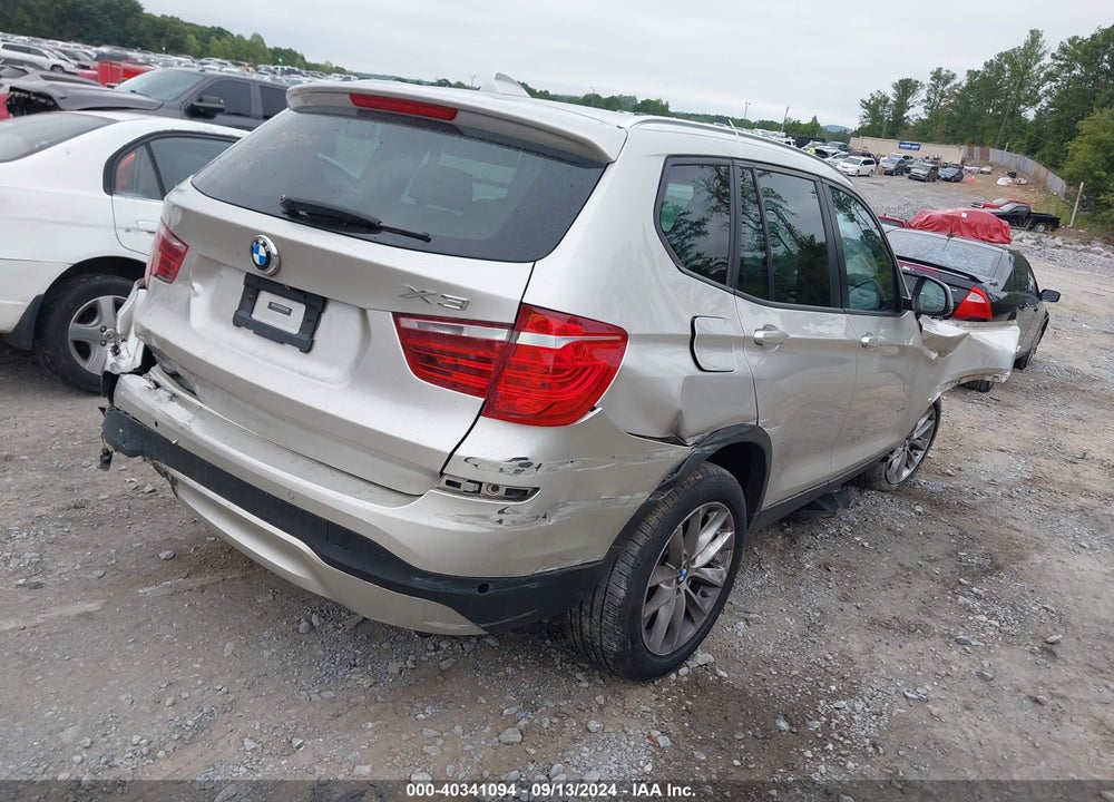2016 BMW X3 XDRIVE28I VIN: 5UXWX9C59G0D64706