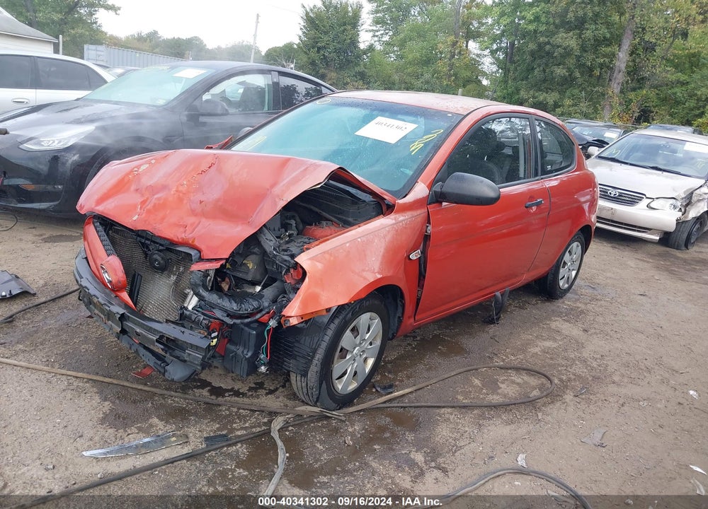 2008 HYUNDAI ACCENT GS VIN: KMHCM36CX8U102989