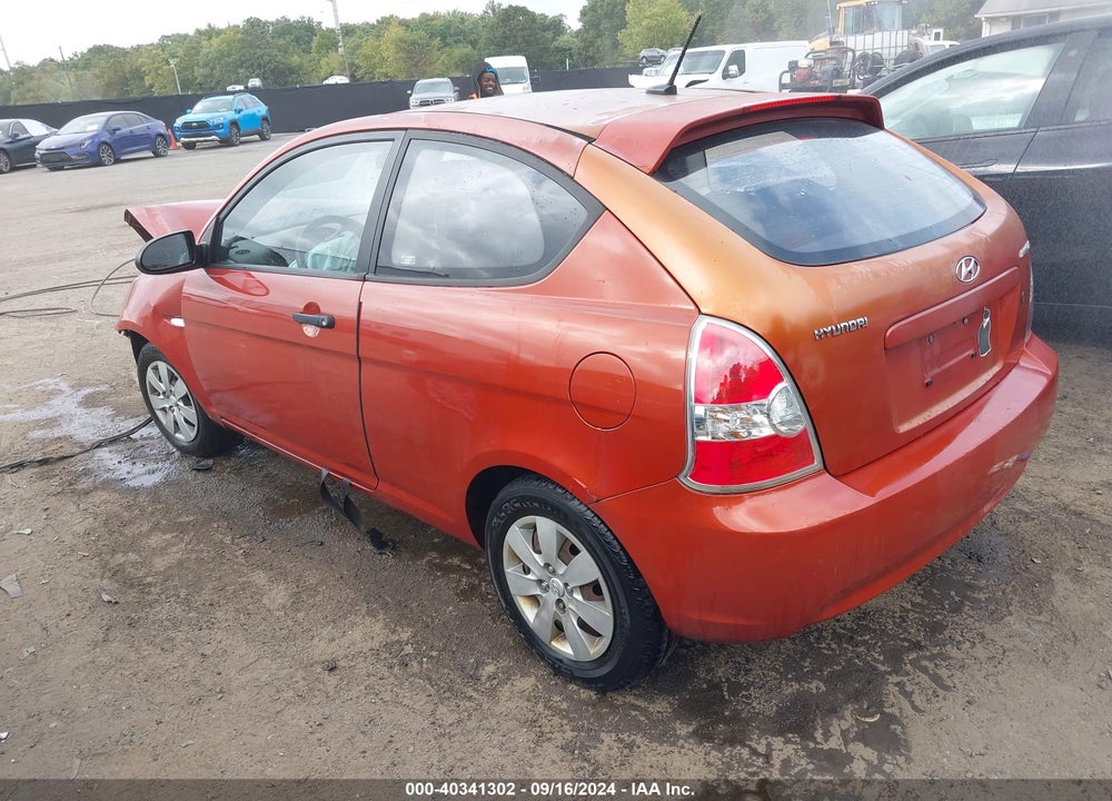2008 HYUNDAI ACCENT GS VIN: KMHCM36CX8U102989
