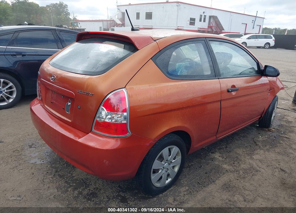 2008 HYUNDAI ACCENT GS VIN: KMHCM36CX8U102989
