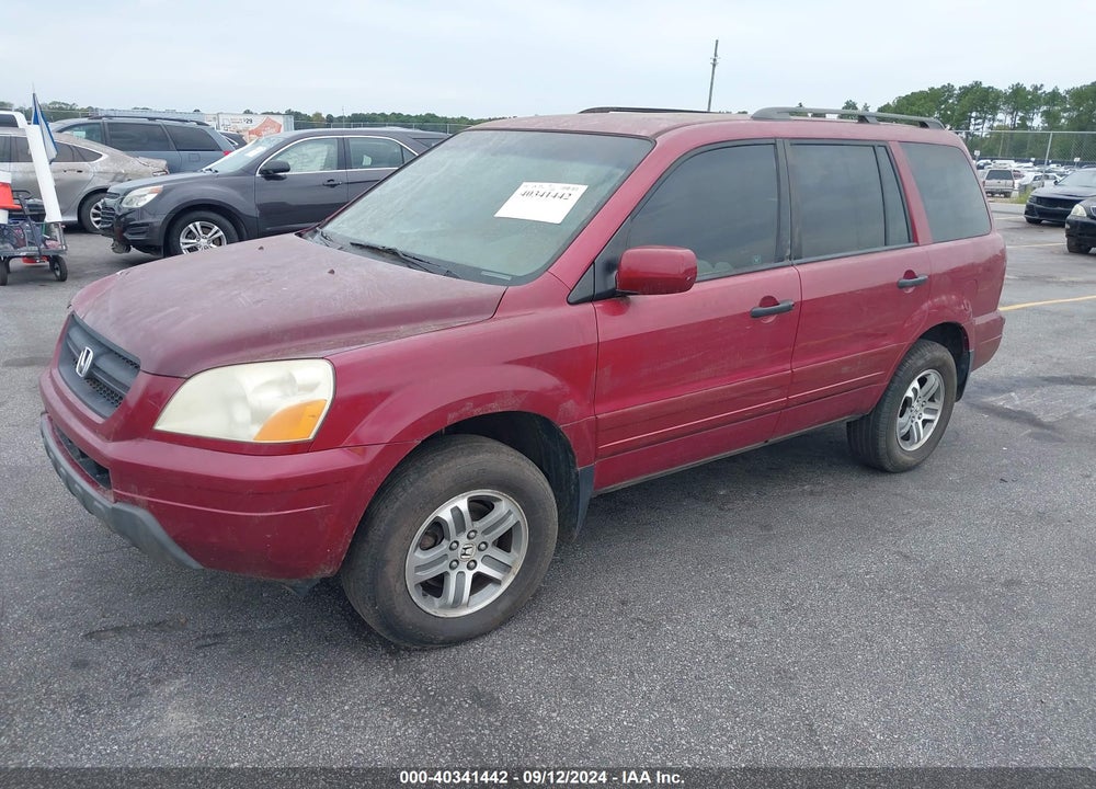 2005 HONDA PILOT EX VIN: 5FNYF18465B056774
