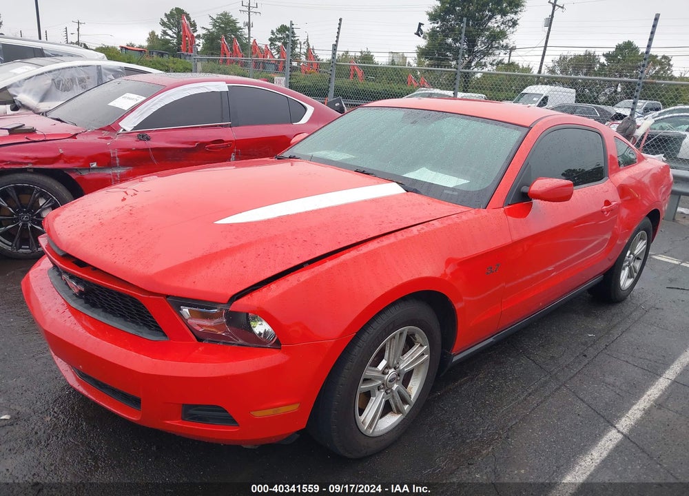 2012 FORD MUSTANG V6 VIN: 1ZVBP8AM3C5202839