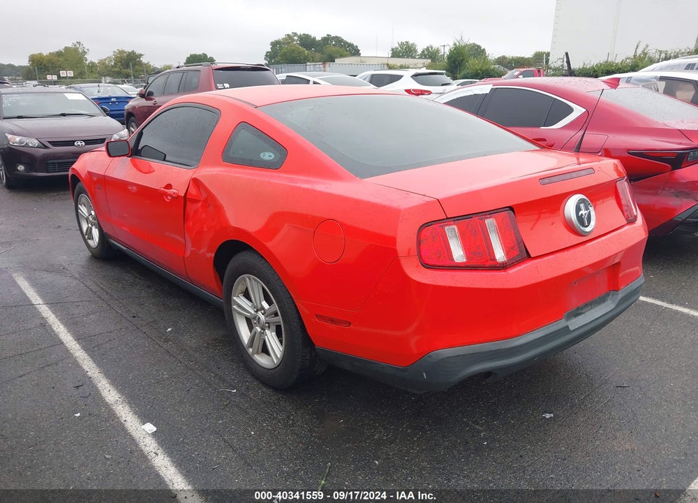 2012 FORD MUSTANG V6 VIN: 1ZVBP8AM3C5202839
