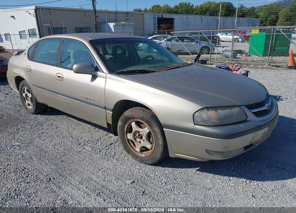 2002 CHEVROLET IMPALA LS VIN: 2G1WH55K629201395