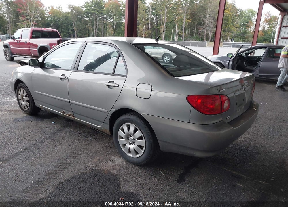 2003 TOYOTA COROLLA LE VIN: 2T1BR32E43C107832