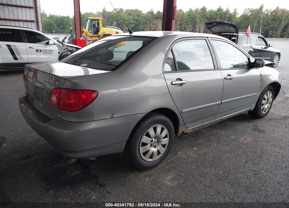2003 TOYOTA COROLLA LE VIN: 2T1BR32E43C107832