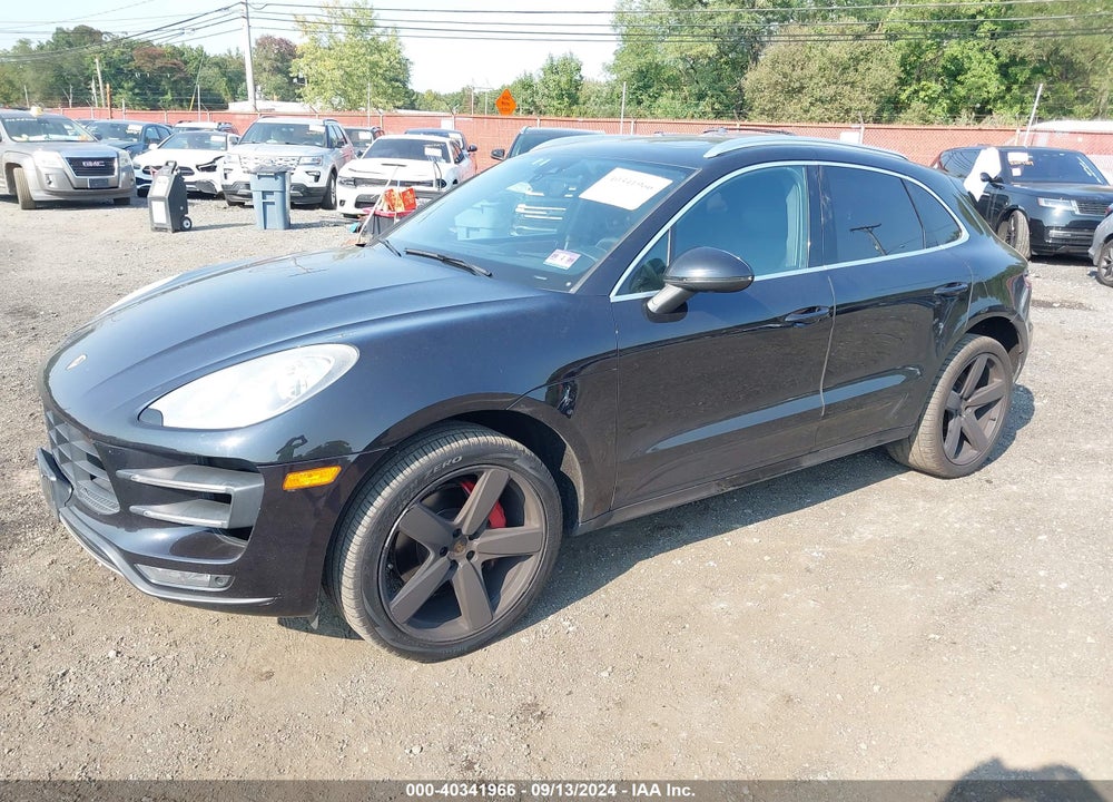 2015 PORSCHE MACAN TURBO VIN: WP1AF2A51FLB47782