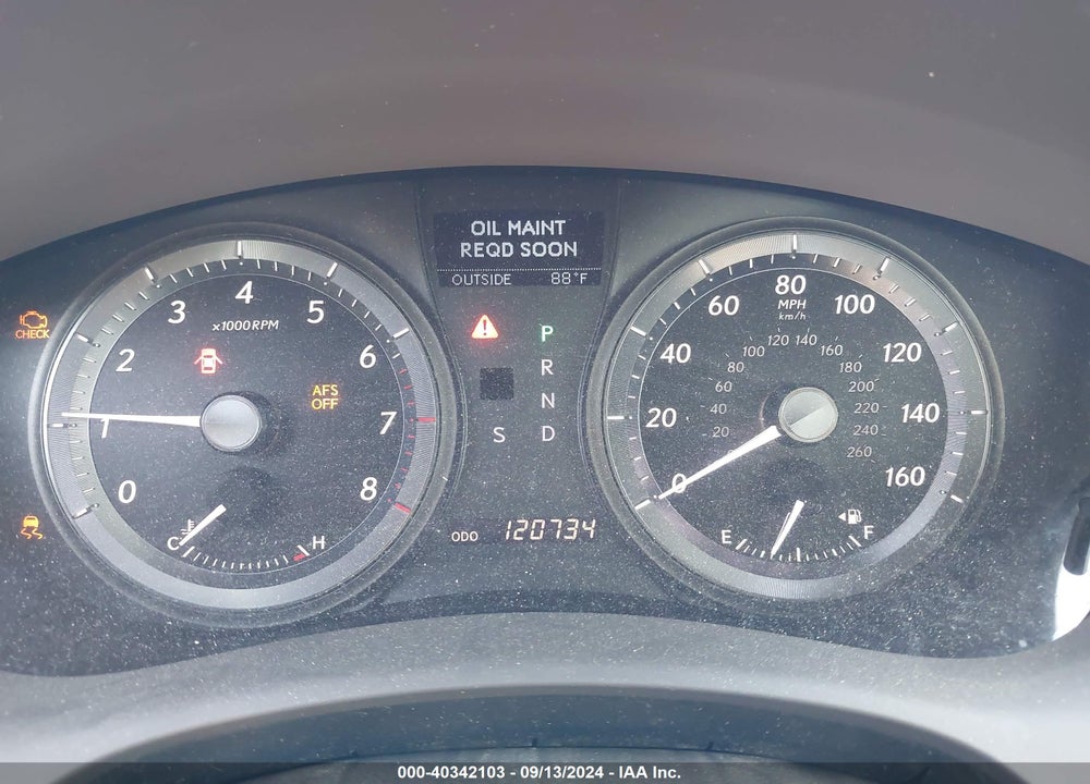 2007 LEXUS ES 350 VIN: JTHBJ46G872055911