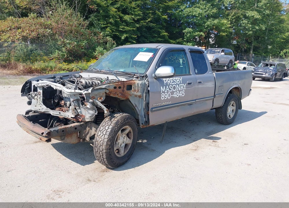 2002 TOYOTA TUNDRA SR5 VIN: 5TBBN44112S291704