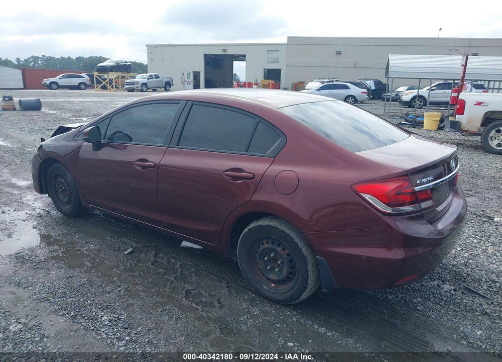 2013 HONDA CIVIC LX VIN: 19XFB2F52DE022209