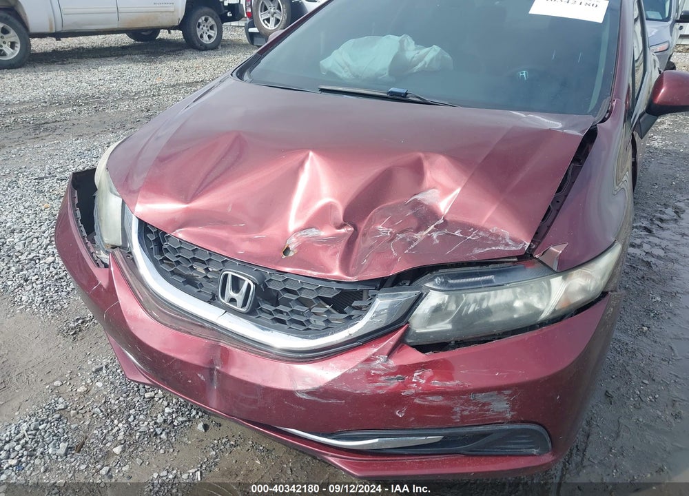 2013 HONDA CIVIC LX VIN: 19XFB2F52DE022209