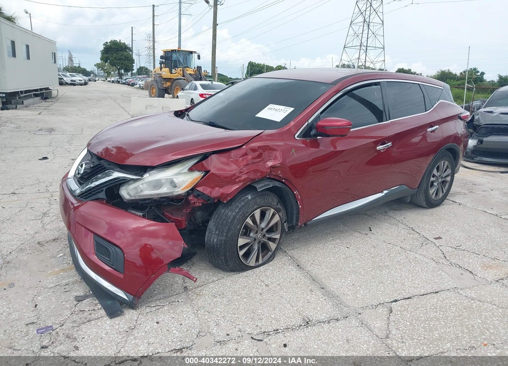 2016 NISSAN MURANO PLATINUM/S/SL/SV VIN: 5N1AZ2MG7GN110002