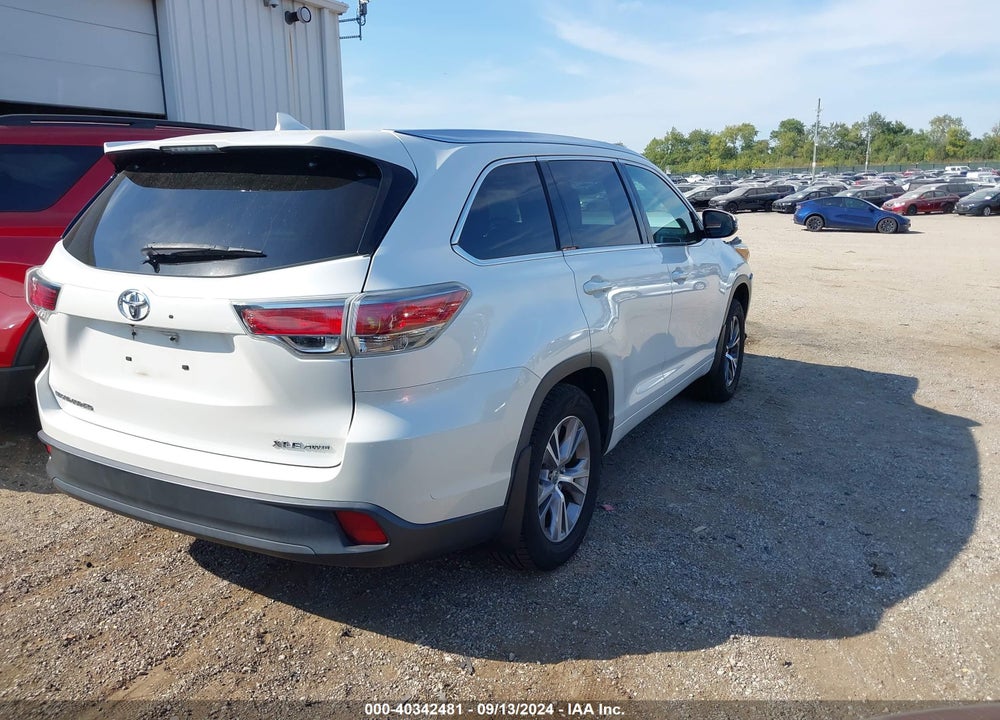 2015 TOYOTA HIGHLANDER XLE V6 VIN: 5TDJKRFH5FS171297
