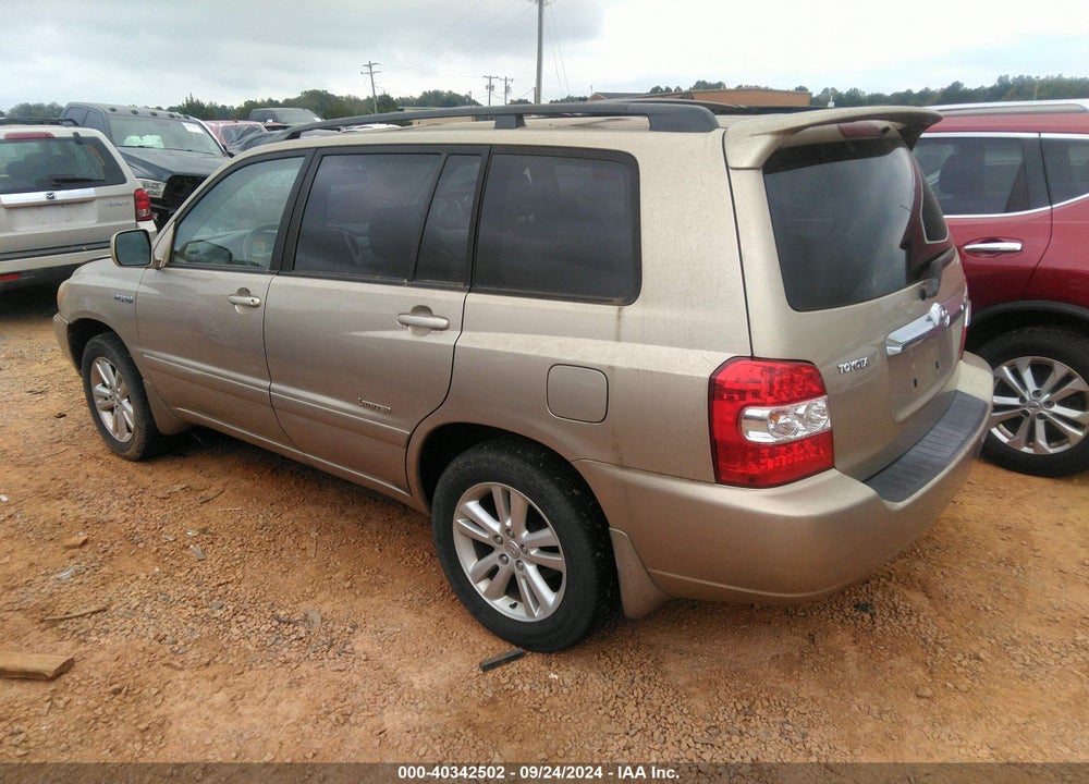 2007 TOYOTA HIGHLANDER HYBRID LIMITED V6 VIN: JTEDW21A070019074