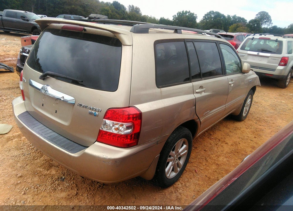 2007 TOYOTA HIGHLANDER HYBRID LIMITED V6 VIN: JTEDW21A070019074