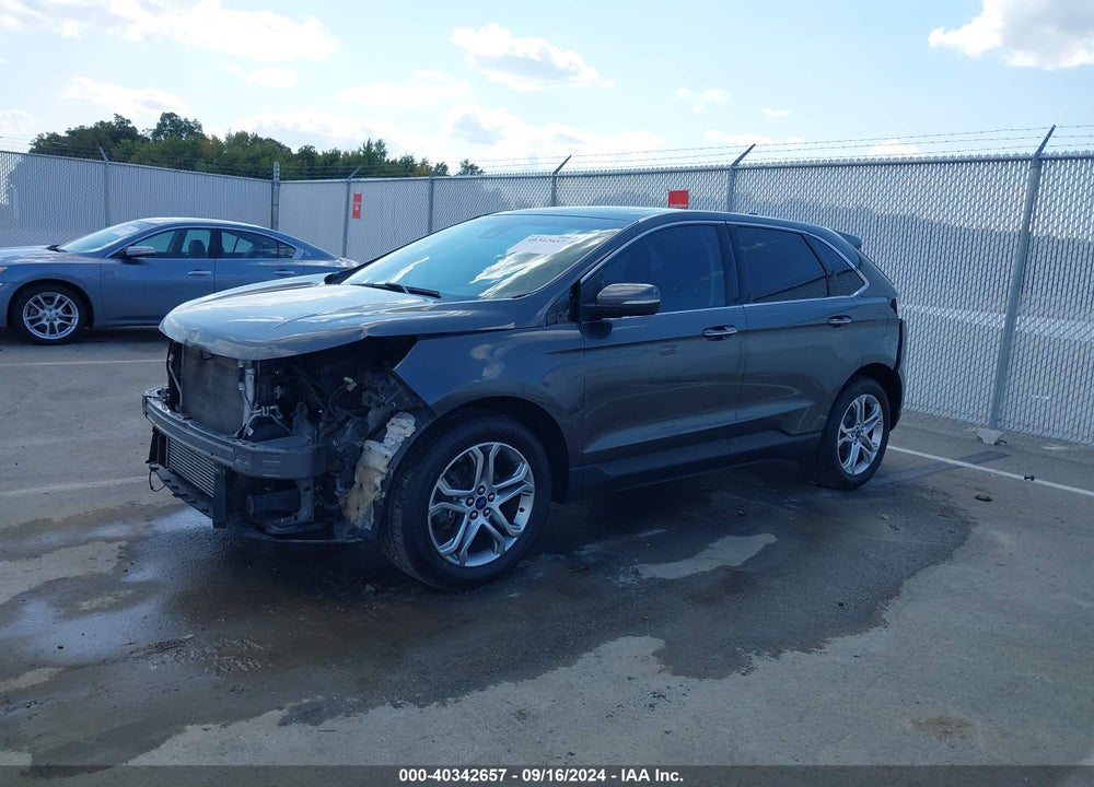 2015 FORD EDGE TITANIUM VIN: 2FMPK3K9XFBB30392