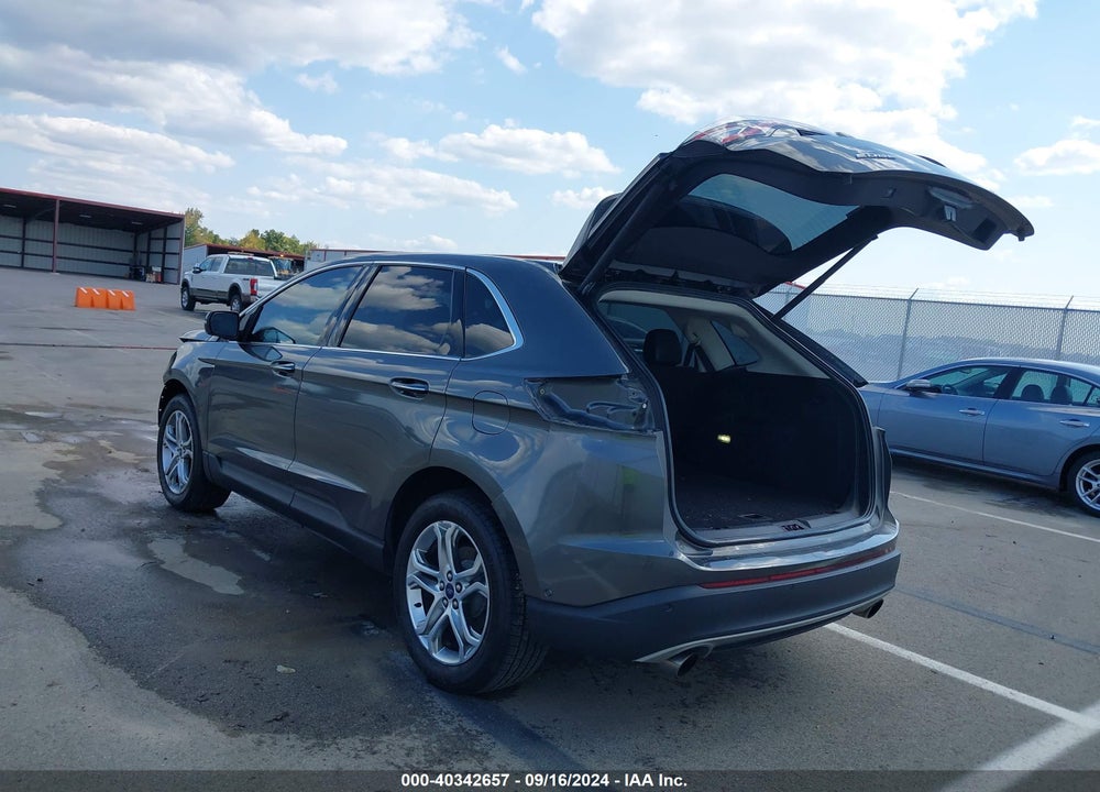2015 FORD EDGE TITANIUM VIN: 2FMPK3K9XFBB30392