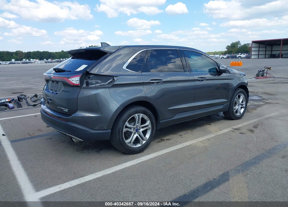 2015 FORD EDGE TITANIUM VIN: 2FMPK3K9XFBB30392