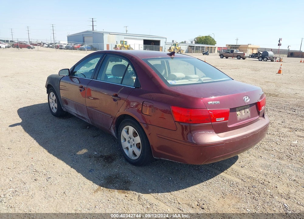 2009 HYUNDAI SONATA GLS VIN: 5NPET46C49H519736