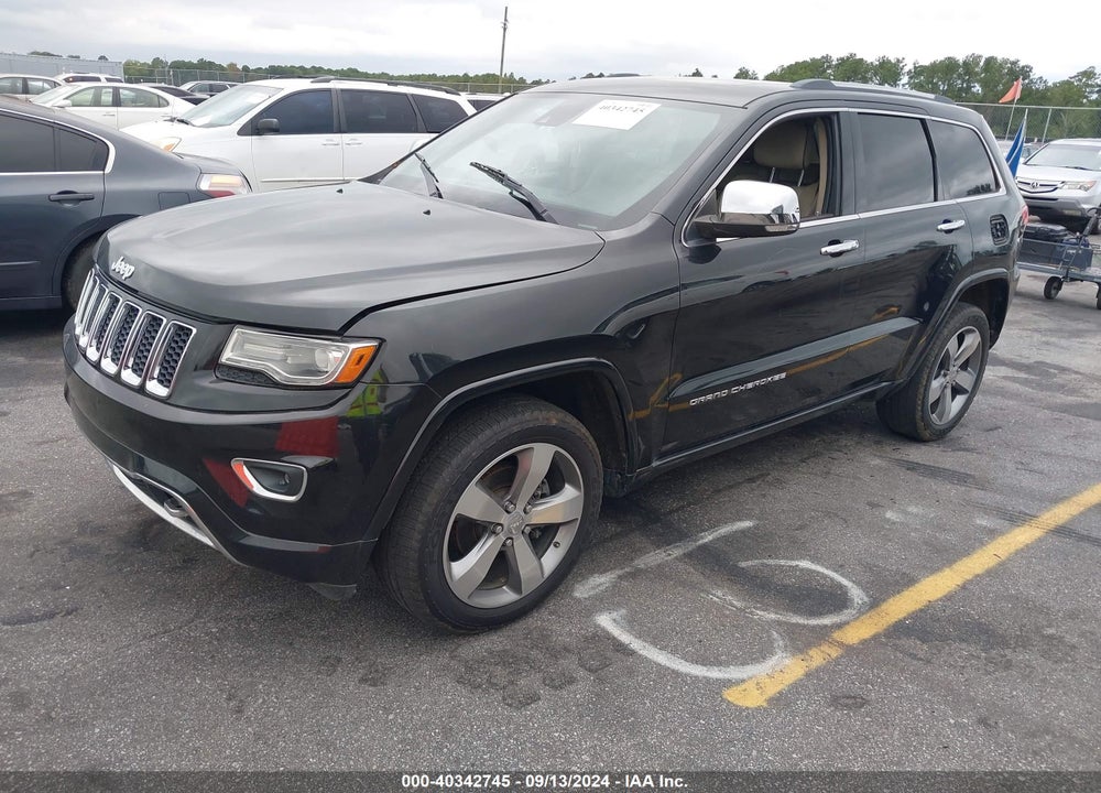 2014 JEEP GRAND CHEROKEE OVERLAND VIN: 1C4RJECM5EC317374