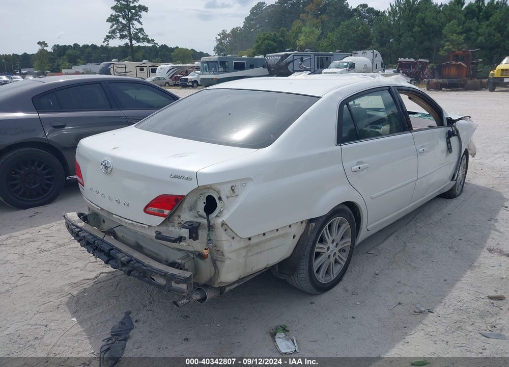 2007 TOYOTA AVALON LIMITED VIN: 4T1BK36B97U195317