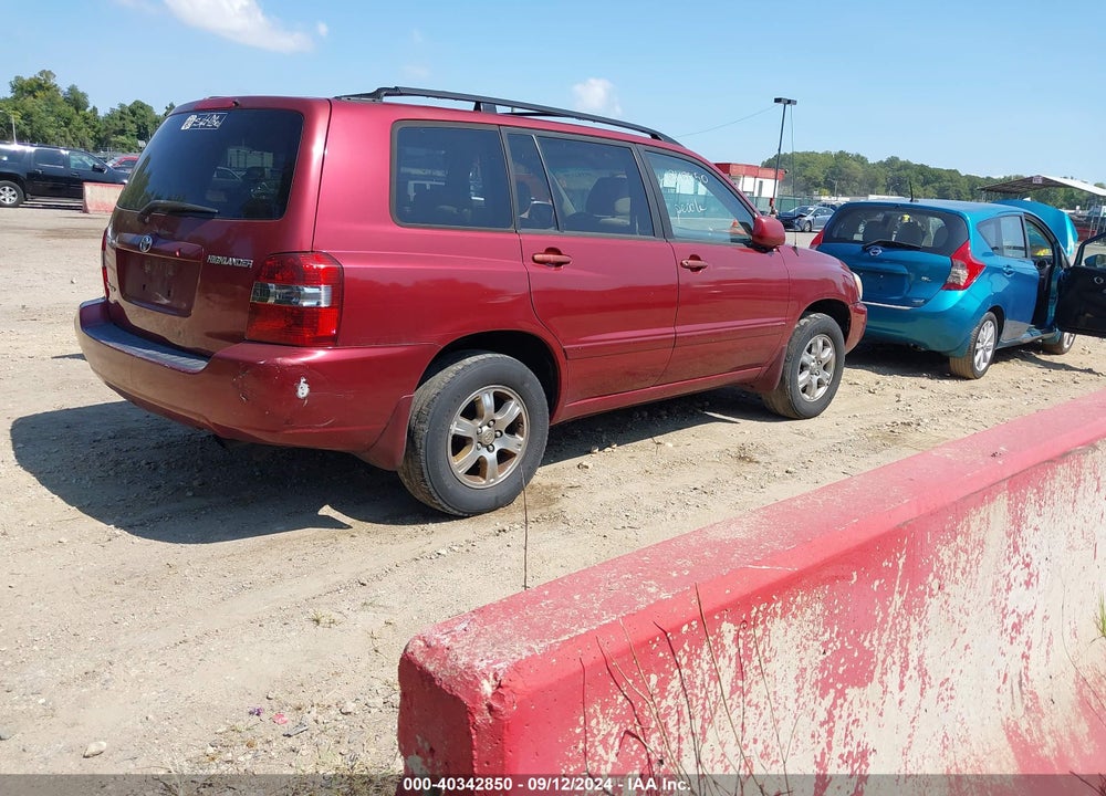 2006 TOYOTA HIGHLANDER V6 VIN: JTEEP21A160140308