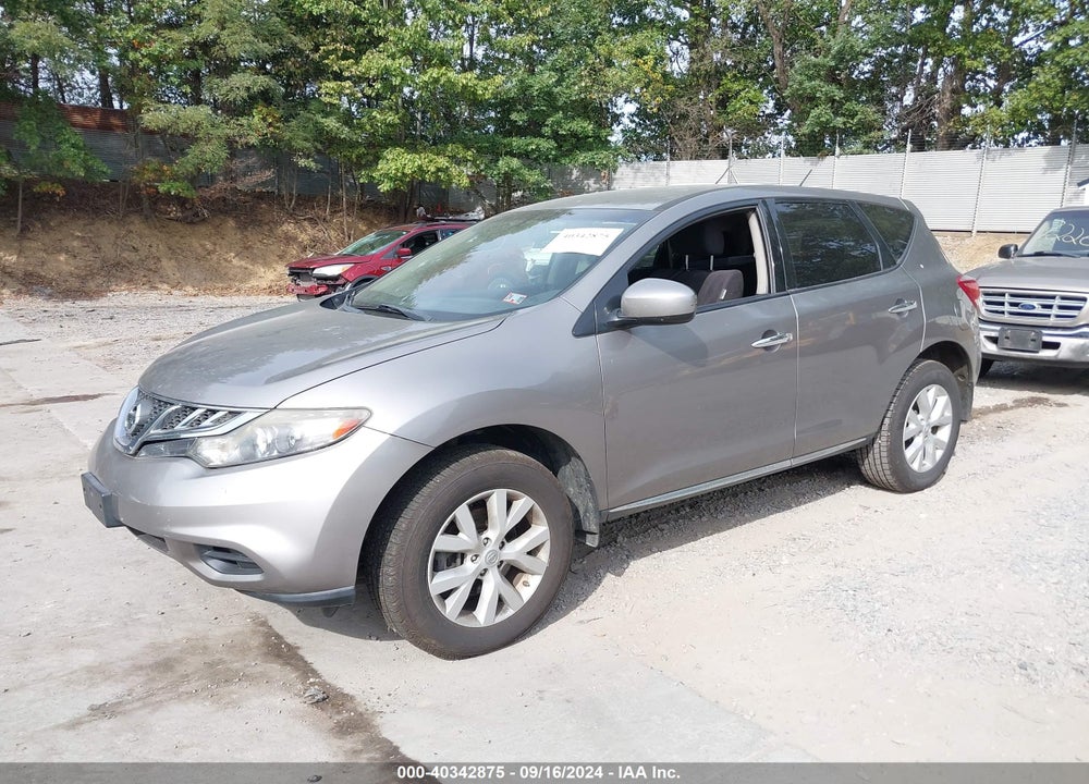 2011 NISSAN MURANO S VIN: JN8AZ1MW4BW165732