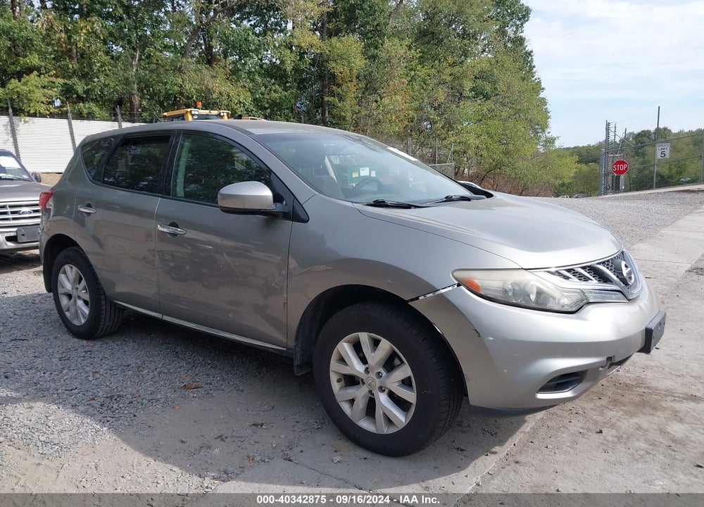 2011 NISSAN MURANO S VIN: JN8AZ1MW4BW165732