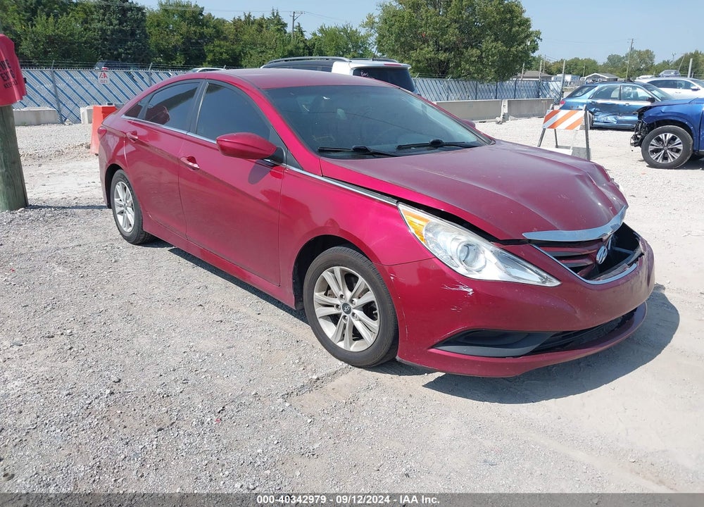 2014 HYUNDAI SONATA GLS VIN: 5NPEB4AC3EH907383