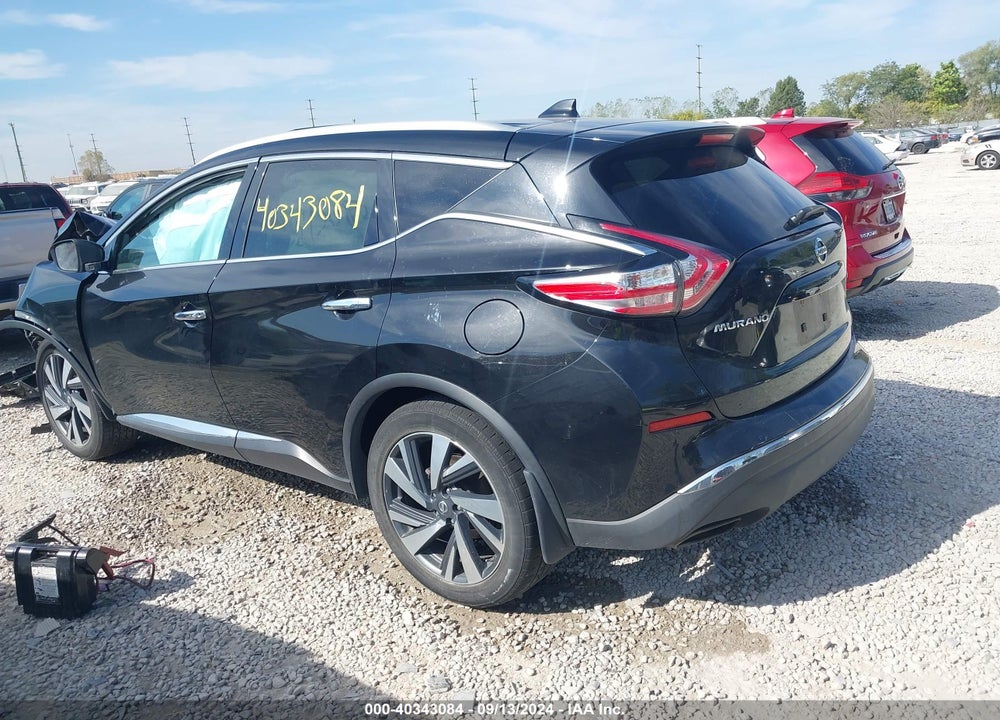 2016 NISSAN MURANO PLATINUM VIN: 5N1AZ2MH8GN164112