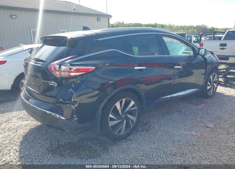 2016 NISSAN MURANO PLATINUM VIN: 5N1AZ2MH8GN164112