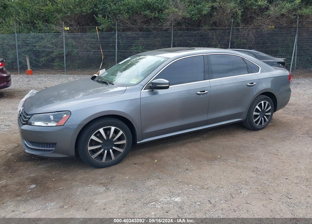 2012 VOLKSWAGEN PASSAT 2.5L SE VIN: 1VWBP7A31CC019047
