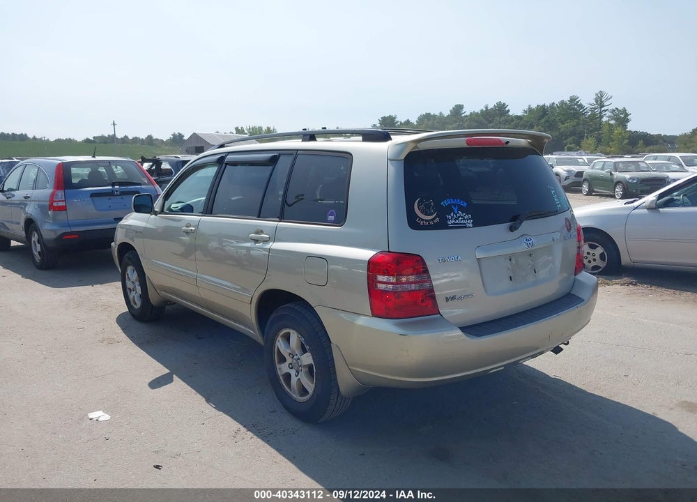 2003 TOYOTA HIGHLANDER LIMITED V6 VIN: JTEHF21A630105825