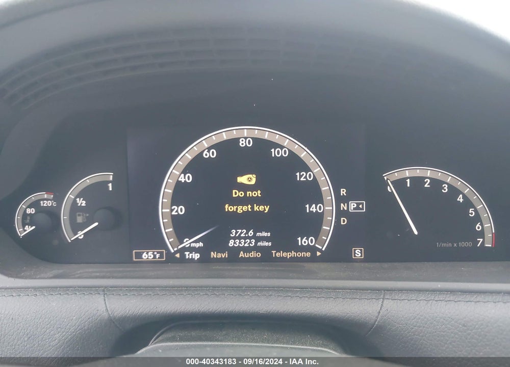 2007 MERCEDES-BENZ CL 550 VIN: WDDEJ71X87A000572