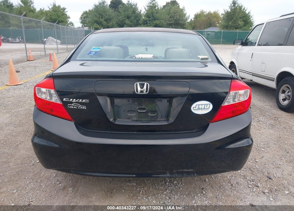 2012 HONDA CIVIC LX VIN: 2HGFB2F5XCH527208