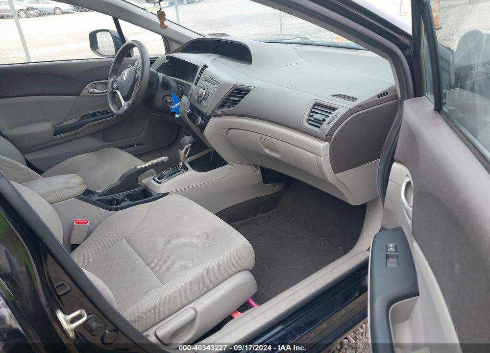 2012 HONDA CIVIC LX VIN: 2HGFB2F5XCH527208