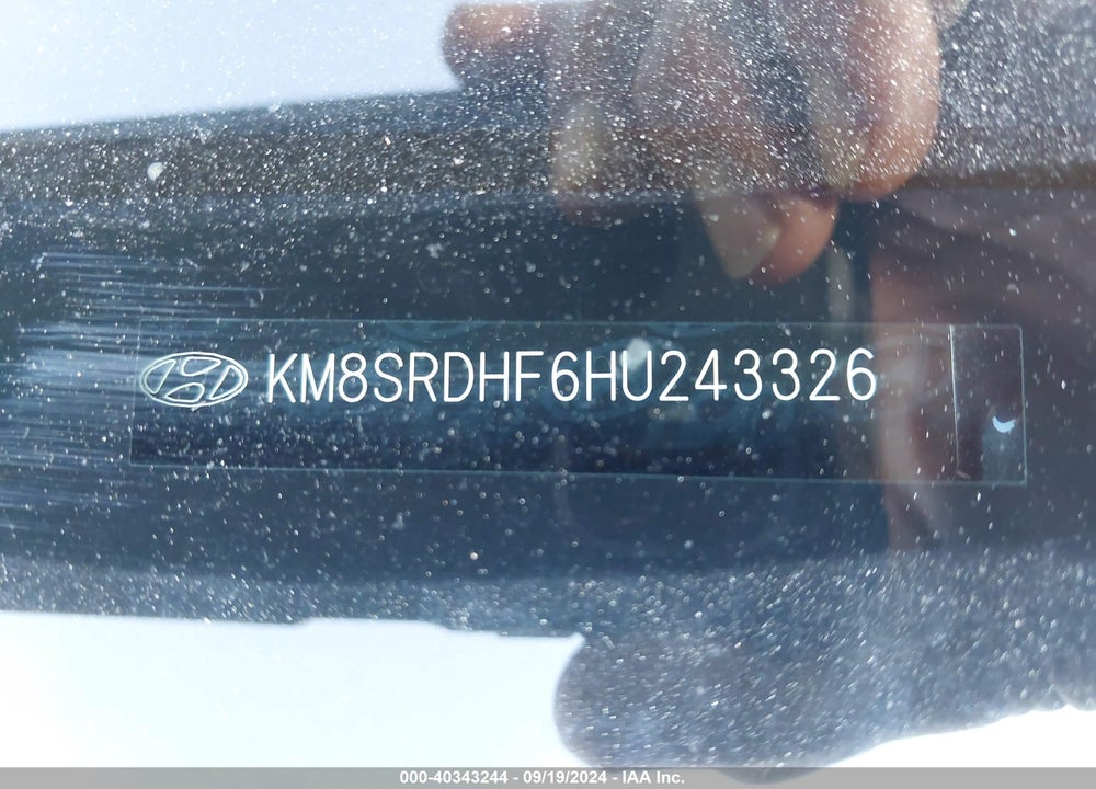 2017 HYUNDAI SANTA FE LIMITED ULTIMATE VIN: KM8SRDHF6HU243326