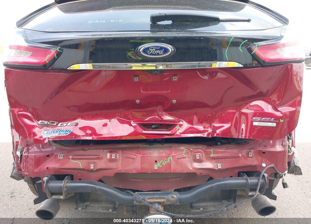 2019 FORD EDGE SEL VIN: 2FMPK4J94KBB27764