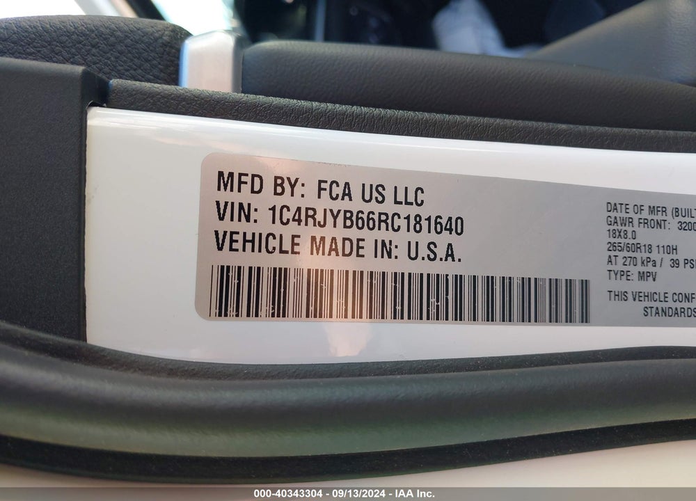 2024 JEEP GRAND CHEROKEE 4XE VIN: 1C4RJYB66RC181640