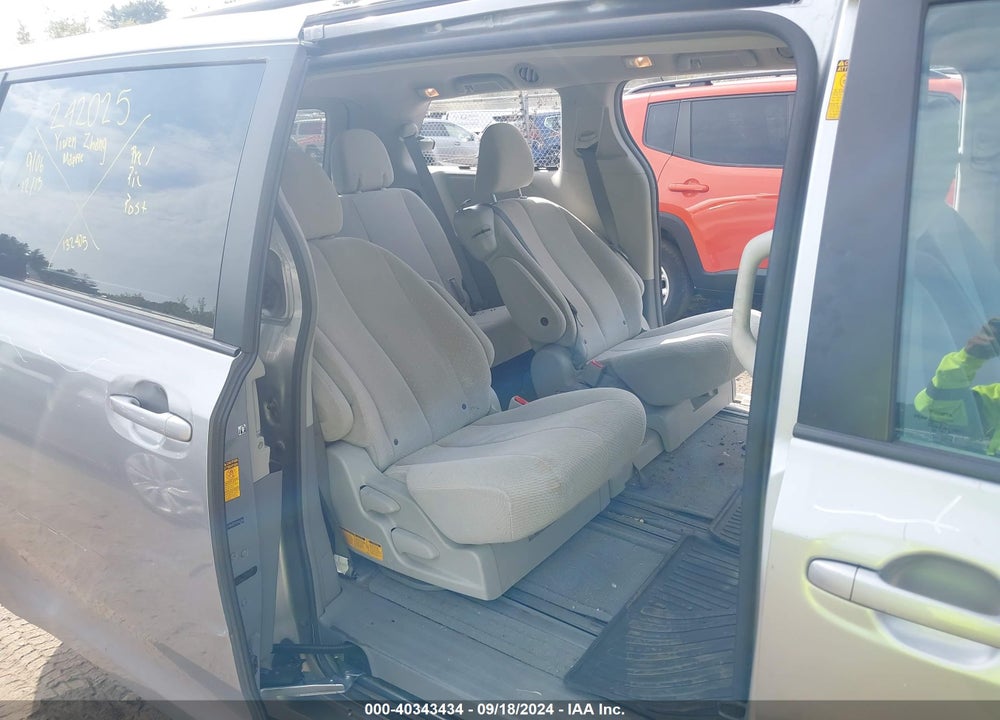 2014 TOYOTA SIENNA LE V6 8 PASSENGER VIN: 5TDKK3DC1ES445246