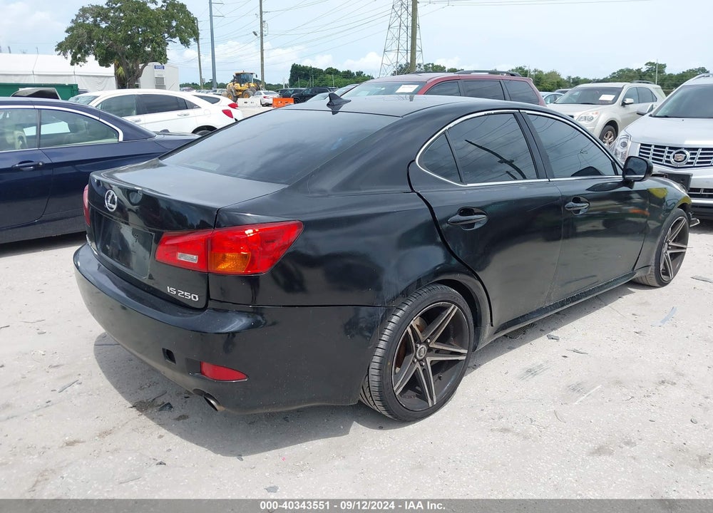 2008 LEXUS IS 250 VIN: JTHBK262785077002
