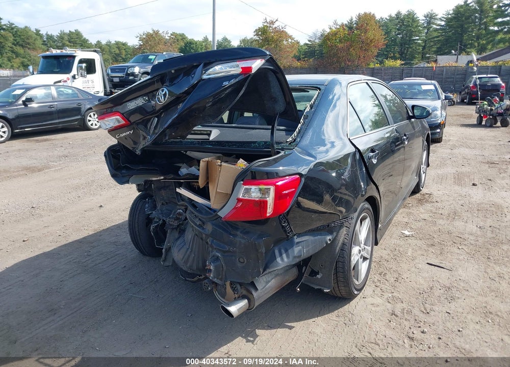 2012 TOYOTA CAMRY SE VIN: 4T1BF1FK5CU118124