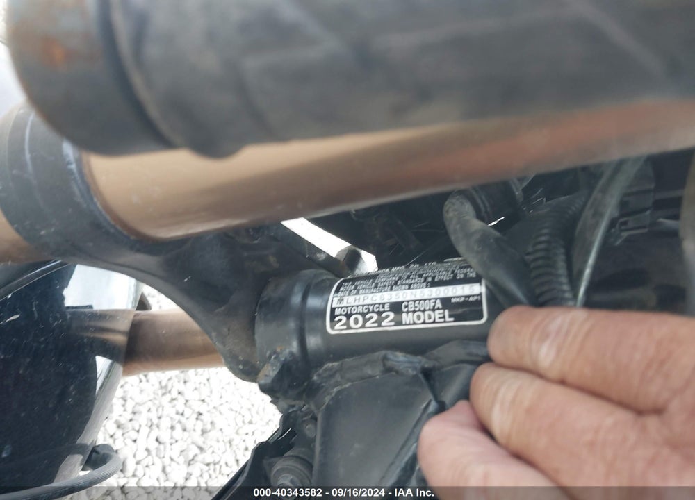 2022 HONDA CB500 FA VIN: MLHPC6350N5300015