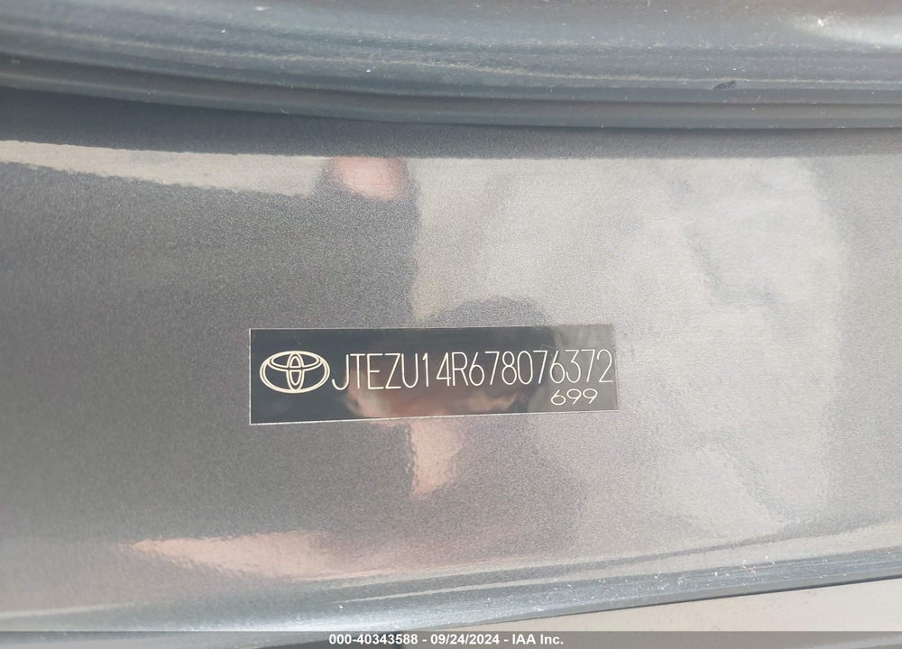 2007 TOYOTA 4RUNNER SR5 V6 VIN: JTEZU14R678076372