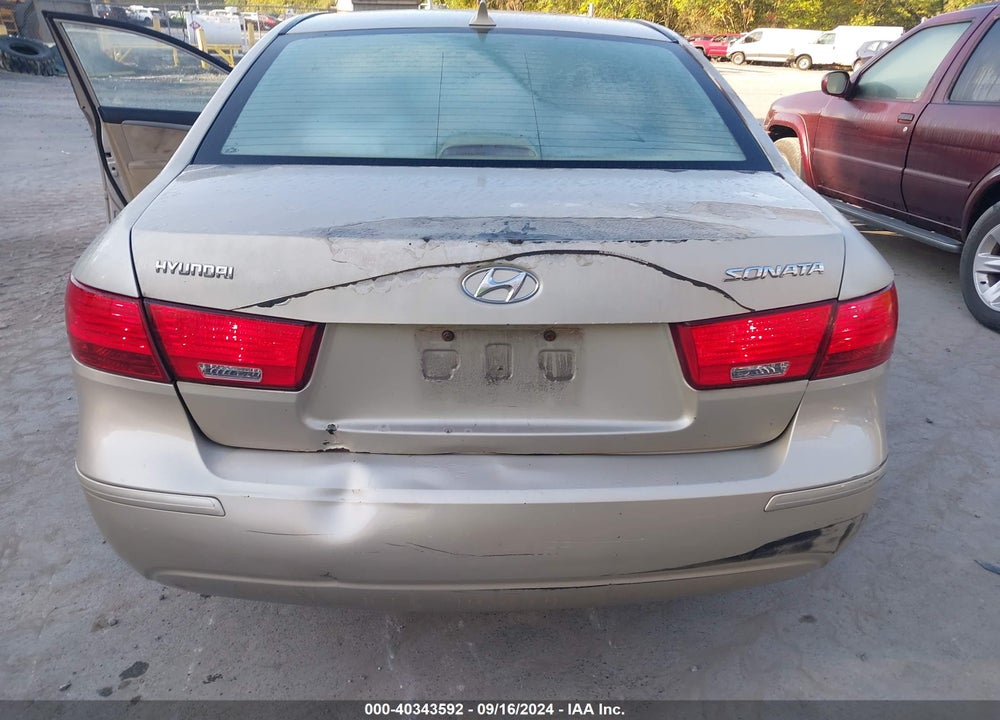 2009 HYUNDAI SONATA GLS VIN: 5NPET46C49H427848