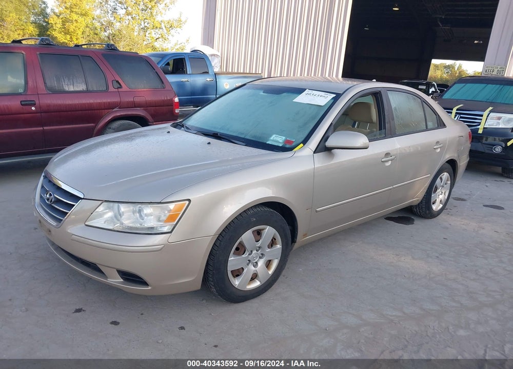 2009 HYUNDAI SONATA GLS VIN: 5NPET46C49H427848
