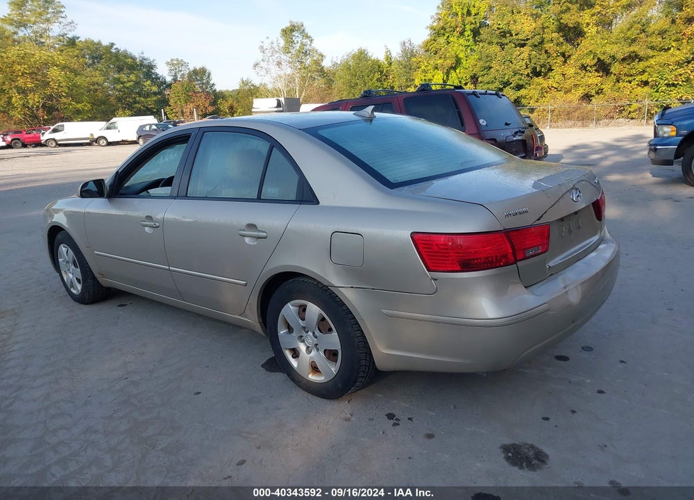 2009 HYUNDAI SONATA GLS VIN: 5NPET46C49H427848