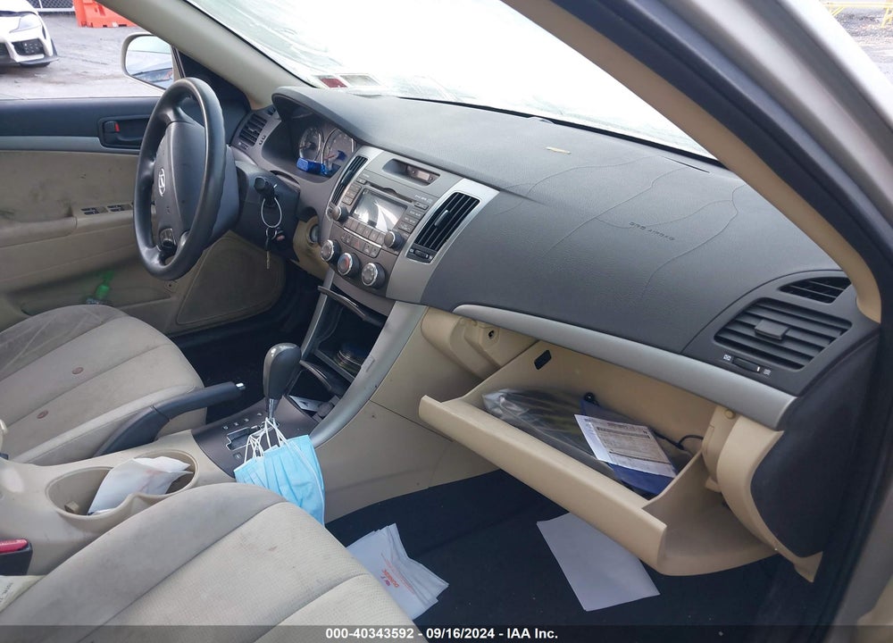 2009 HYUNDAI SONATA GLS VIN: 5NPET46C49H427848