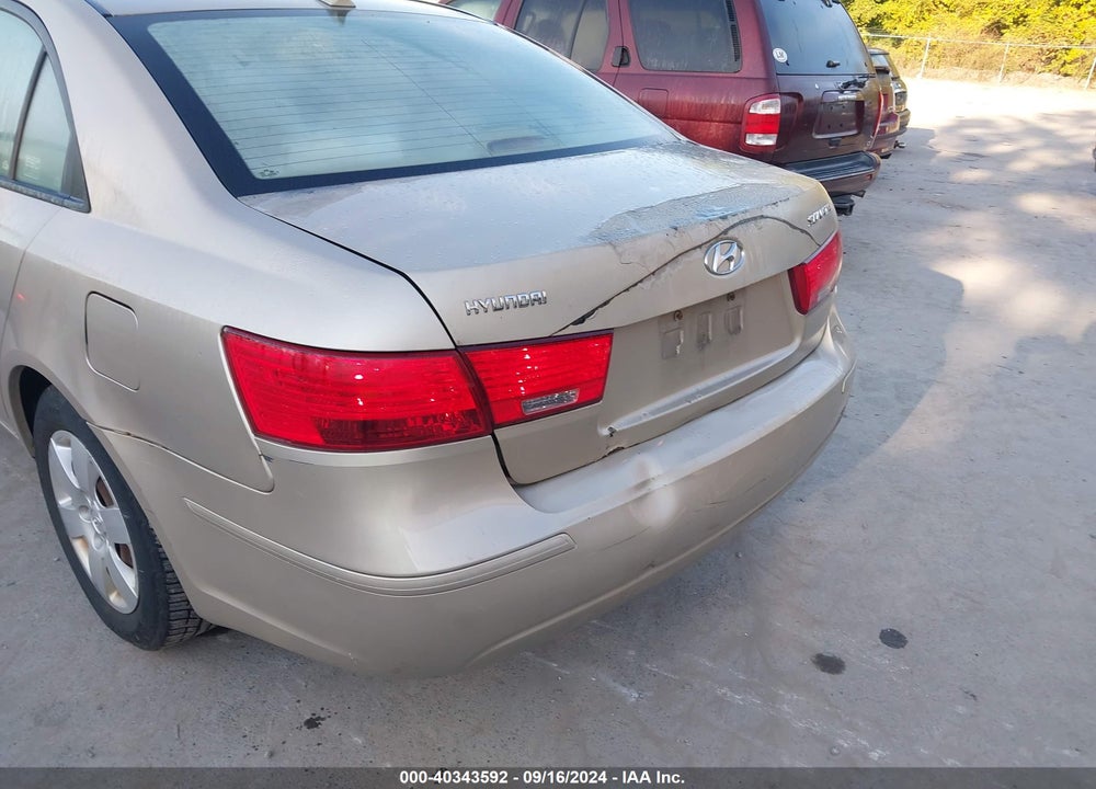 2009 HYUNDAI SONATA GLS VIN: 5NPET46C49H427848