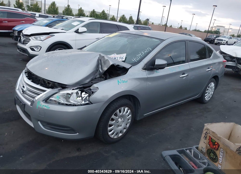 2014 NISSAN SENTRA SV VIN: 3N1AB7AP3EY279236